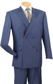  Mens 48 Short Suit - Blue Suit