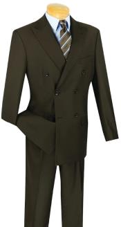  Mens 48 Short Suit - Brown Suit