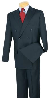 Mens 48 Short Suit - Navy Suit
