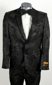  Big and Tall Mens Tuxedos Jacket - Big And Tall Formal Wear - Bowtie Included - For Big