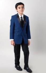  Tuxedo for Teenager Boy - Blue Boys Tuxedo