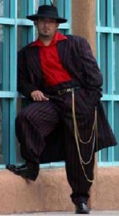  Black and Red Zoot Suit
