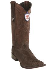  Pointy Snake Skin Boots Brown