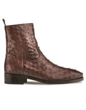  Brand: Mezlan Shoes For Men On Sale Straight Heel Ostrich Boot Black