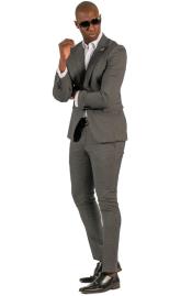  Gianni Testi Suit - Ultra Slim Suit - Stretch Fabric Suit Blk