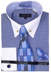  Mens Blue Dress With White Collar