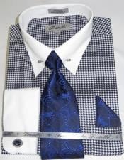  Mens Blue Dress With White Collar