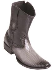  Mens Lizard Teju Boots Faded Grey - H79B Dubai Toe