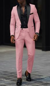  Pink Prom Tuxedo - Wedding Suit - Groom Tuxedo Suit