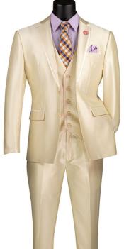  Champagne Color Suit - Champagne Wedding Tuxedo