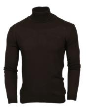  Turtleneck Sweater - Brown