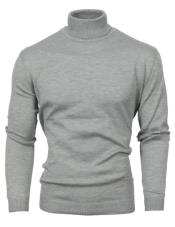  Turtleneck Sweater - Silver