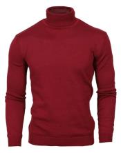  Turtleneck Sweater - Burgundy