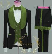  Groom Tuxedo Olive Green