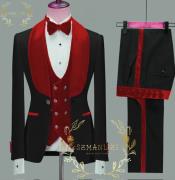  Groom Tuxedo Red