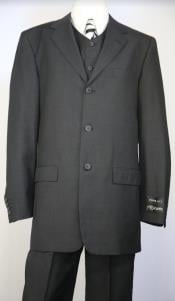  Brown Pinstripe Suit - Wool Suit - Three Button Suit - Mens 3 Button Suit Pleated Pants -