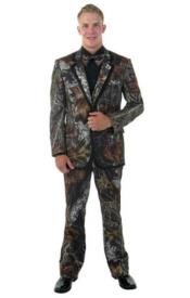  Army Green Tuxedo - Patterned - Two Toned Vested Olive Green Tuxedo