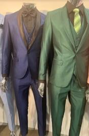  Mens Suit Purple ~ Green