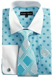  Men Shirt FL632-Turquoise