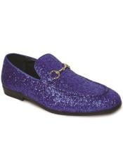  Mens Prom Tuxedo Loafer - Blue Prom Shoe - Party Shoe