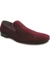  Mens Prom Tuxedo Loafer - Burgundy Prom Shoe - Party Shoe