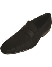  Mens Prom Tuxedo Loafer - Black Prom Shoe - Party Shoe