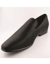  Mens Prom Tuxedo Loafer - Black Prom Shoe - Party Shoe
