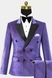  Double Breasted Tuxedo Purple