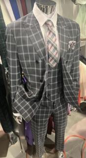  Mens Suit Gray