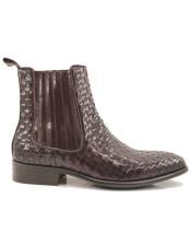  Leather Chelsea Boot Burgundy