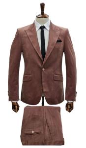  Blush Color Suit For Men - Mauve Suit - Wedding Suit