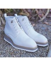  Lace-Up Boot White
