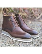  Lace-Up Boot Chestnut