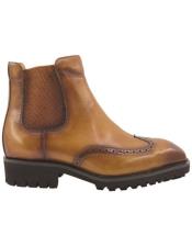  Lug Sole Chelsea Boot with Wingtip