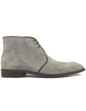  Lace-up Suede Chukka Boot KB509-11S Gray