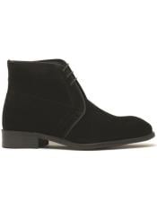 Lace-up Suede Chukka Boot KB509-11S Black