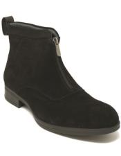  Suede Boot Black