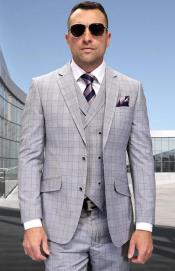  To Statement Suit ITALY - Double Breasted Vest - Wool Suits - Modern Fit Perfect for Business in