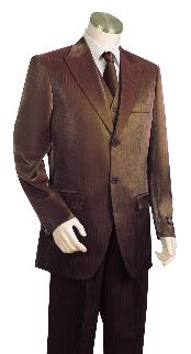 3 piece brown suit