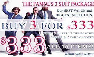 3 suit package
